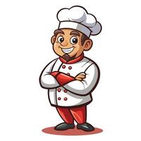 chef cartoon character illustration vector