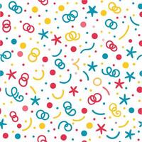 a colorful pattern with circles and stars vector