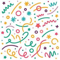 a colorful confetti pattern with stars and stars vector
