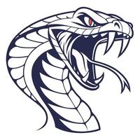 a cobra head with its mouth open vector