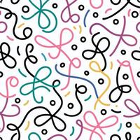 a colorful pattern with a bunch of shapes vector