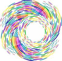 Tornado of water drops making a circle vector