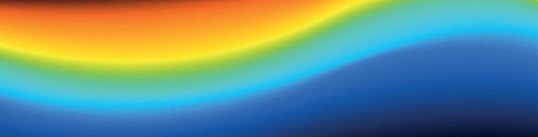 Vibrant gradient background with rainbow colors and soft mesh effects blending blue, pink, and green for an abstract banner isolated on white background vector