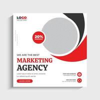 Digital Marketing social media post and web banner template vector
