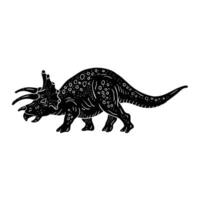 Dino hand drawing vector