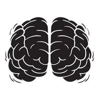 Brain hand drawing vector