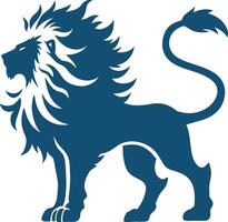Mythical beast lion silhouette design illustration vector