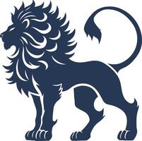Mythical lion silhouette design illustration vector