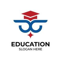 Abstract Owl University Logo Design vector