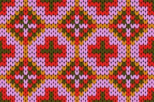 Hand drawn seamless pattern of knitting texture for the background . vector