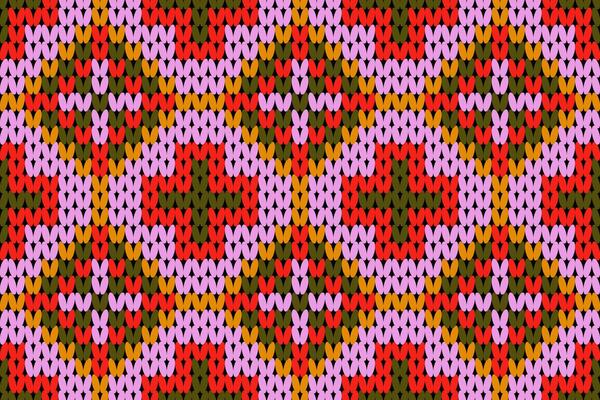 Hand drawn seamless pattern of knitting texture for the background .