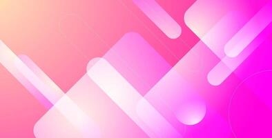 abstract pink pastel gradient liquid color with geometric shape background. vector
