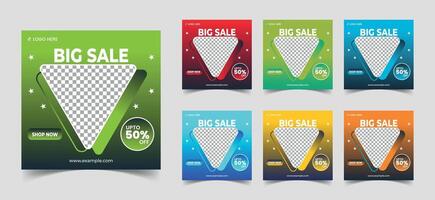 Stand out in the digital space with digital marketing social media post templates designed for maximum impact. Ideal for ads, social media, and email campaigns to boost engagement and conversions. vector