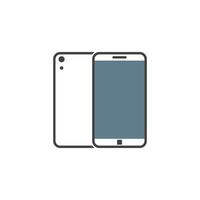 handphone icon design vector