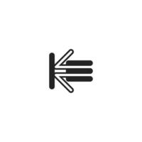 Professional Initial Monogram Logo of KE and EK Letters vector