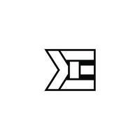 KE EK Monogram Alphabet Letters Logo with a Sophisticated Style vector