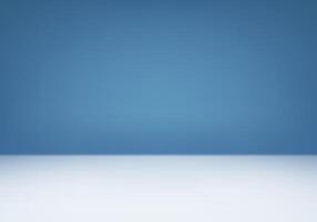 Empty Blue and white studio background. Empty room with light effect. Space for selling products on the website. illustration. vector