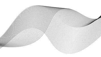 Abstract modern background curved lines. White background with curve wave technology lines vector