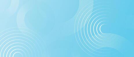 Blue abstract background with geometric shape circle. Modern futuristic light blue background. Can be use for landing page, book covers, brochures, flyers, magazines, and any brandings. vector