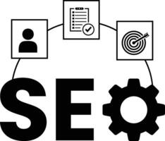 SEO for search engine optimization logo vector