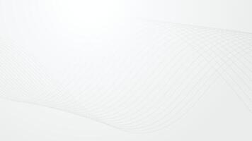 Abstract black wave lines on white background. Dynamic wave pattern. Modern flowing wavy lines. Futuristic technology concept. vector