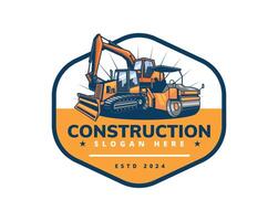 contruction badge isolated design vector
