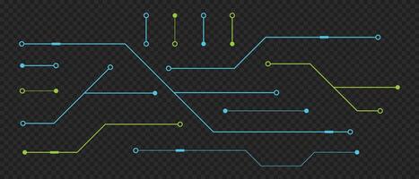 Printed circuit board. Abstract futuristic circuit board. Hi tech digital circuit board. Futuristic technology design elements. illustration vector