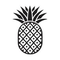 Geometric Pineapple Design in Monochrome vector
