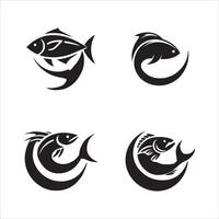 Underwater Silhouette Collection vector