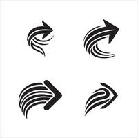 Four Stylized Arrow Designs for Branding vector