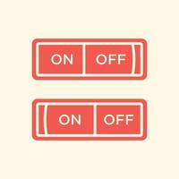 Switch button trendy artwork beauteous abstract illustration colorful applicative design vector