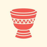Bongo drum trendy artwork beauteous abstract illustration colorful applicative design vector