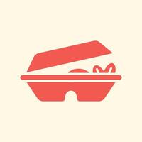 Lunch box trendy artwork beauteous abstract illustration colorful applicative design vector