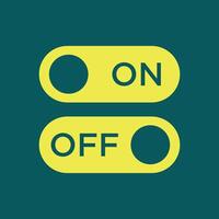 Switch button trendy artwork ravishing abstract illustration colorful applicative design vector