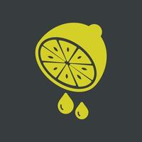 Lemon trendy artwork lovely abstract illustration colorful useable design vector