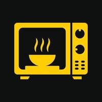 Microwave trendy artwork attractive abstract illustration colorful useable design vector