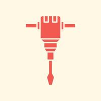 Jack hammer trendy artwork beauteous abstract illustration colorful applicative design vector