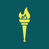 Torch trendy artwork ravishing abstract illustration colorful applicative design vector
