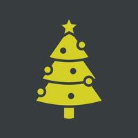 Christmas tree trendy artwork lovely abstract illustration colorful useable design vector