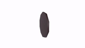 Unique brown shield design for tabletop gaming or display video