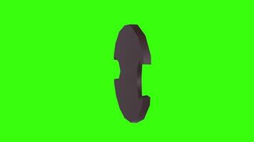 Unique 3D object model displayed against bright background video