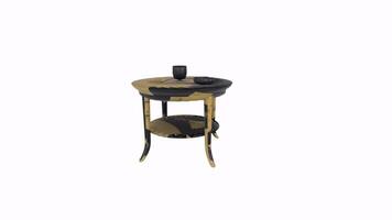 Unique coffee table design with elegant curves and finishes video