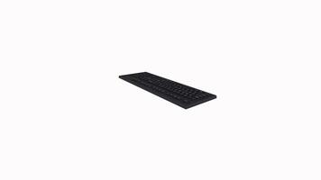Innovative black keyboard design enhances typing experience for users video