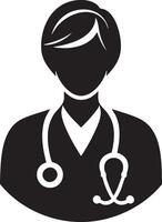 Doctor and Nurse Icon for Medical Teams vector