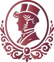Refined Cameo Silhouette for Decorative Use vector