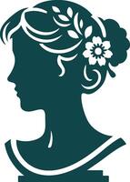 Engraved Cameo Silhouette for Craft Projects vector