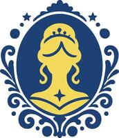 Timeless Cameo Silhouette for Artistic Use vector