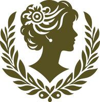Delicate Cameo Design for Jewelry Mockups vector