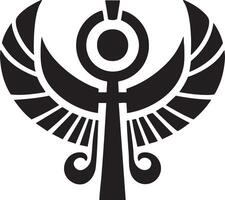 Decorative Hieroglyph Silhouettes for Unique Art vector
