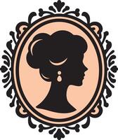 Classical Design Cameo for Vintage Projects vector